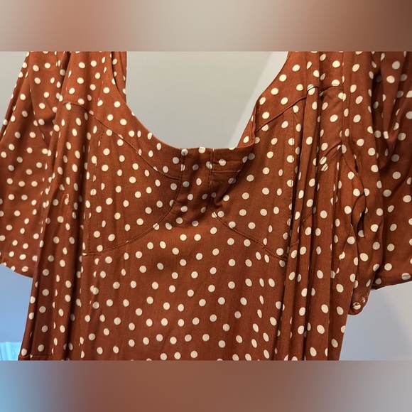 Tall cupped maxi dress with splits slits in spot polka dot - 2 color options - Picture 10 of 16